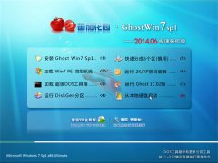 ѻ԰ Ghost Win7 SP1 v2014.06 ԳǼװ