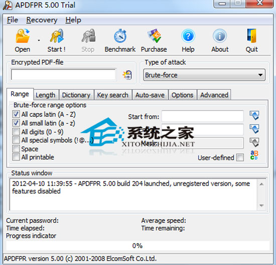 Advanced PDF Password Recovery V5.00 ɫ