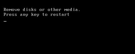 Win7系统开机黑屏提示Remove disks or other media怎么办?