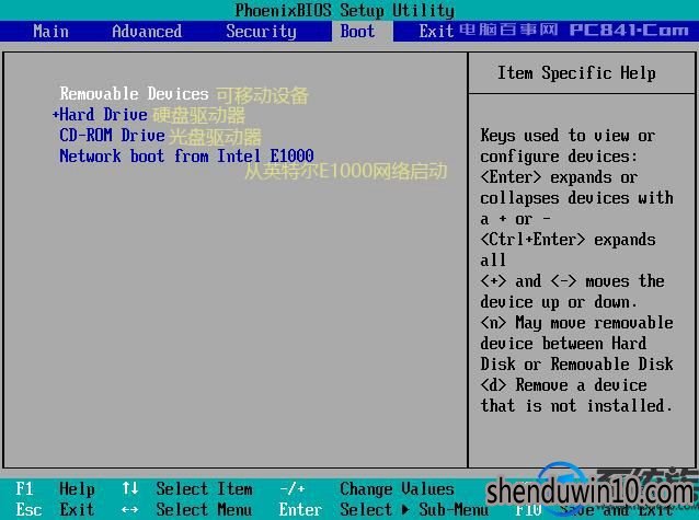 win10系统BIOS中英文对照的处理方法 win10系统BIOS中英文对照的处理方法