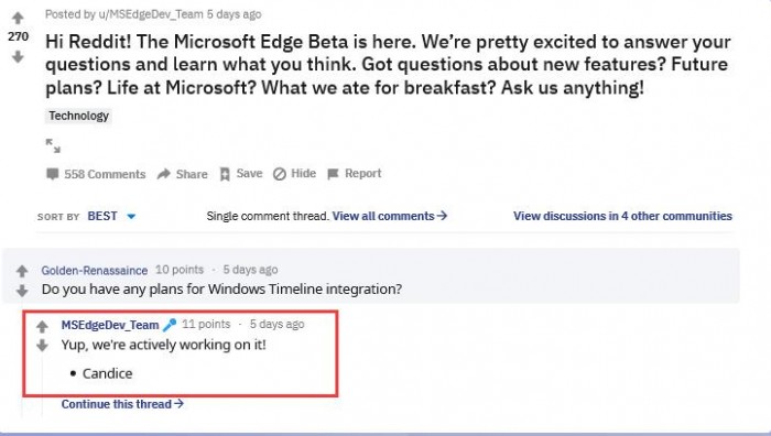 Microsoft Edge֧Windows Timeline.jpg