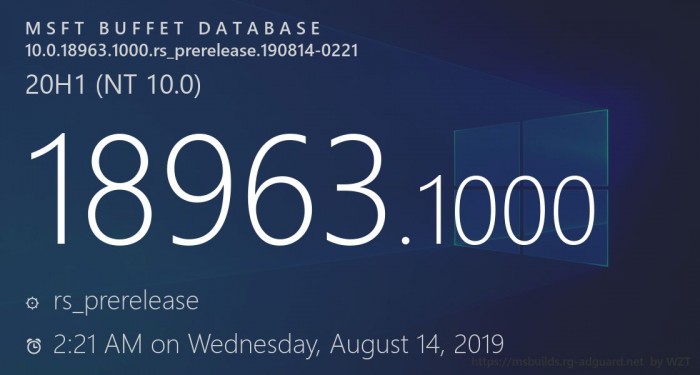 win10 20H1 Build 18963