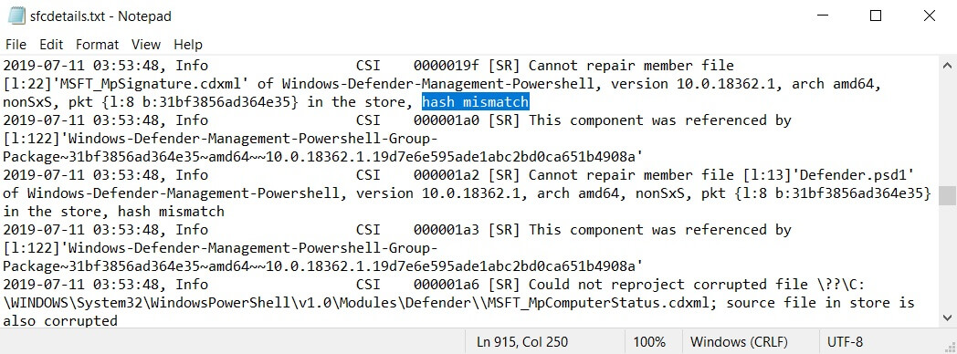 win10 18362.239ºbugsfc /scannow޷޸ļ