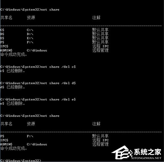 Win10关闭默认共享方法技巧